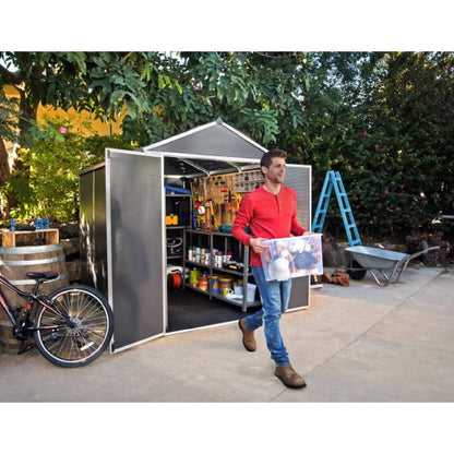 Telheiro de jardim Rubicon 185x229 cm Canopia cinzento escuro