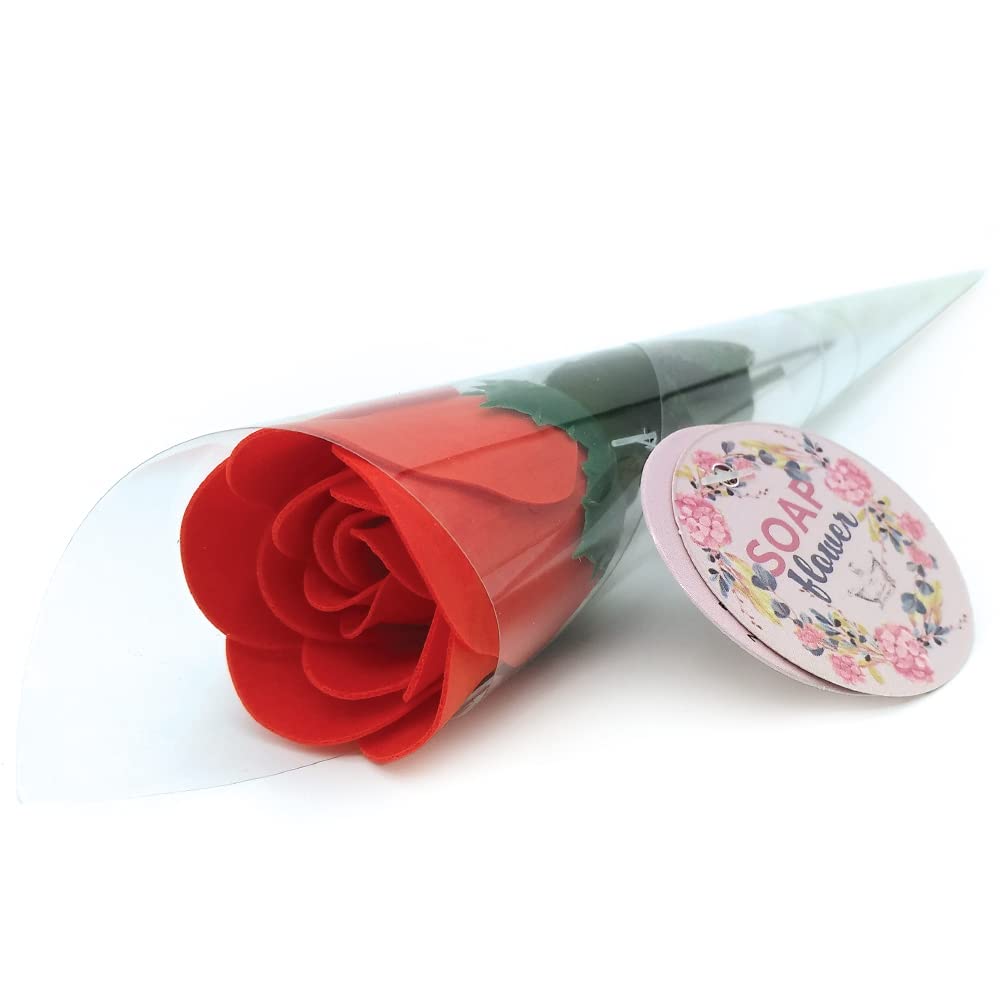 3 Rosa Con Pétalos De Jabón Aromático Para Baño Relajante (roja) - Regalo Original Para Días Especiales - Aroma Atalcado_2