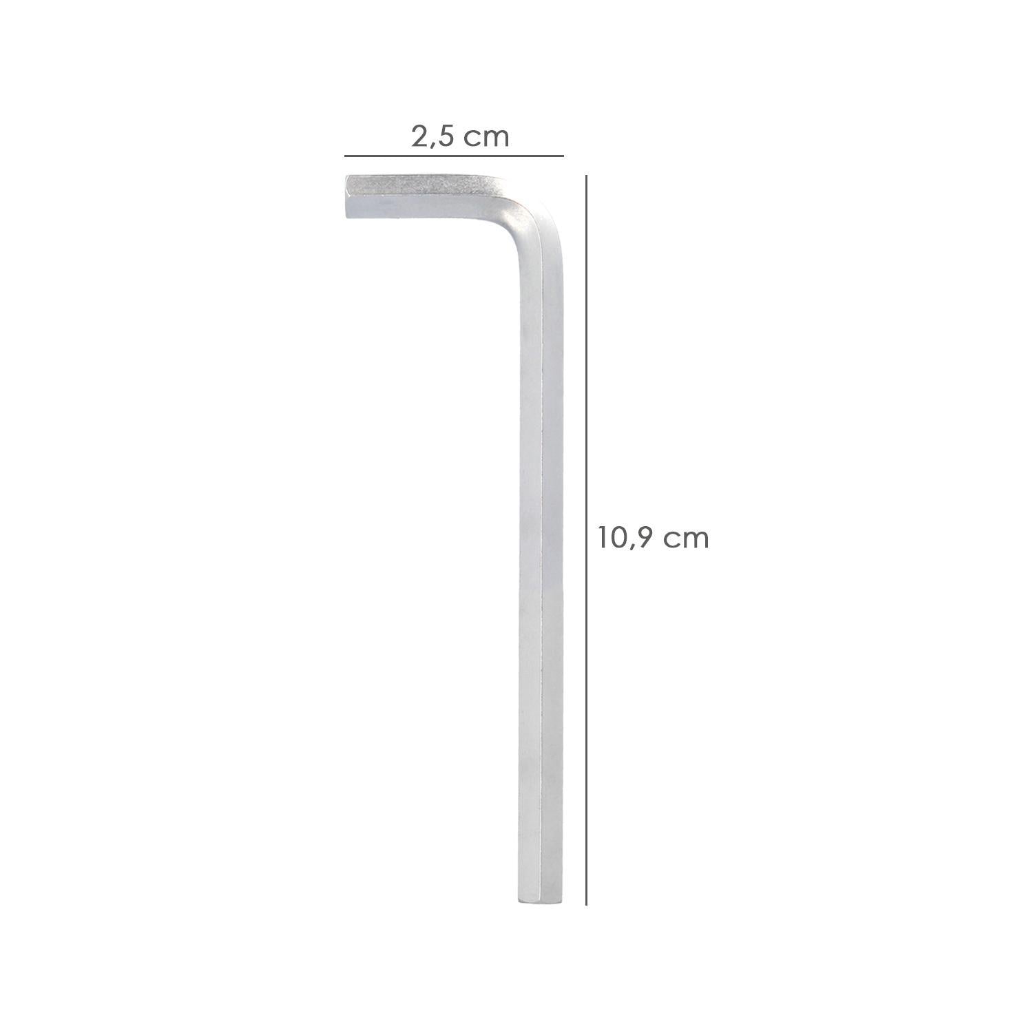 Llave Allen Larga Acero Cromo Vanadio Profesional 4,5 Mm. Llave Hexagonal, Llave Allen Taller Mecanica, Llave Allen Bricolaje_1