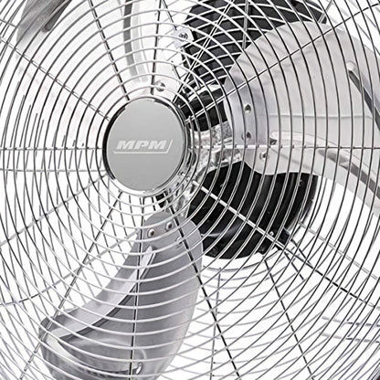Ventilador Industrial Suelo, 35 Cm, Cuerpo Metal, 3 Aspas Metálicas, 3 Velocidades, Silencioso Mpm Mwp-04, Plata_3