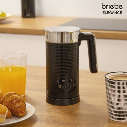 Briebe Elegance Set Cafetera Goteo 10 Tazas Café Filtro Espumador Leche Eléctrico Espuma Fría/caliente, Skt1188blk,negro_2