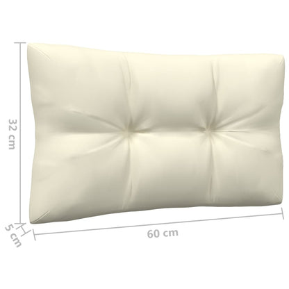 Vidaxl Muebles De Jardín 6 Piezas Cojines Madera De Pino Crema_2