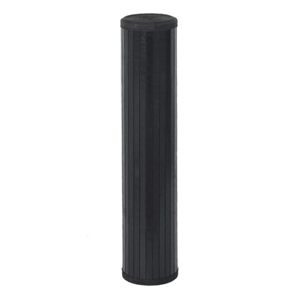 Alfombra Rectangular Bambú Negro 100x500 Cm / Vetonek_1
