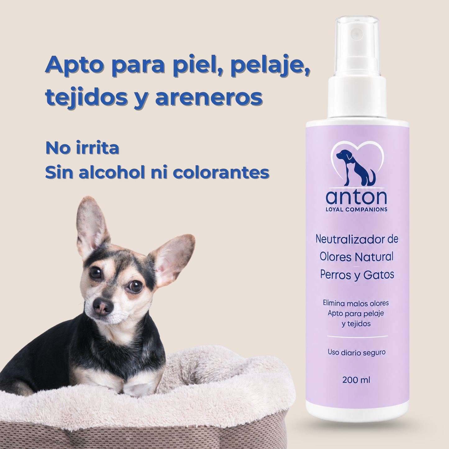 Spray natural neutralizador de olores para perros y gatos – Pack 3 x 200 ml_2