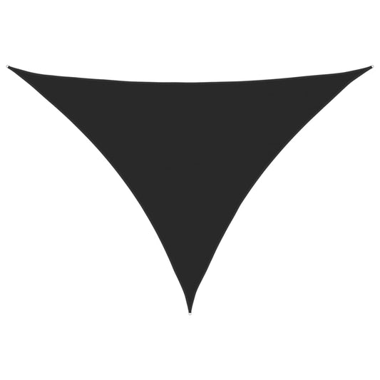 Toldo De Vela Triangular Tela Oxford Negro 3x3x4,24 M_0