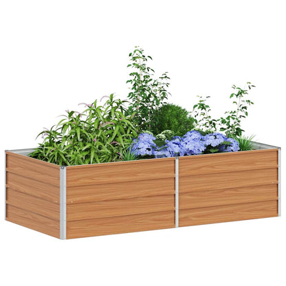 Arriate Elevado Marrón Claro 160 X 80 X 45 Cm Acero Galvanizado_2