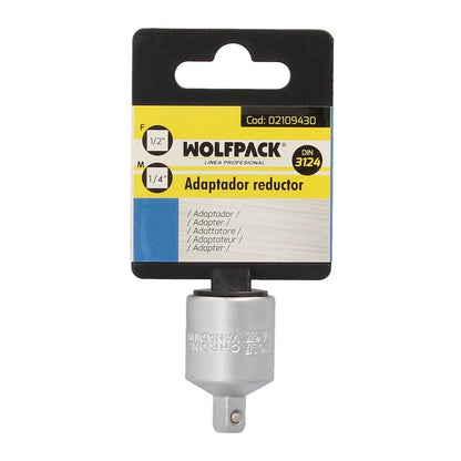 Adaptador Reductor  1/2 Hembra A 1/4 Macho. Acero Cromo Vanadio, Aristas Redondas, Reductor Carraca,