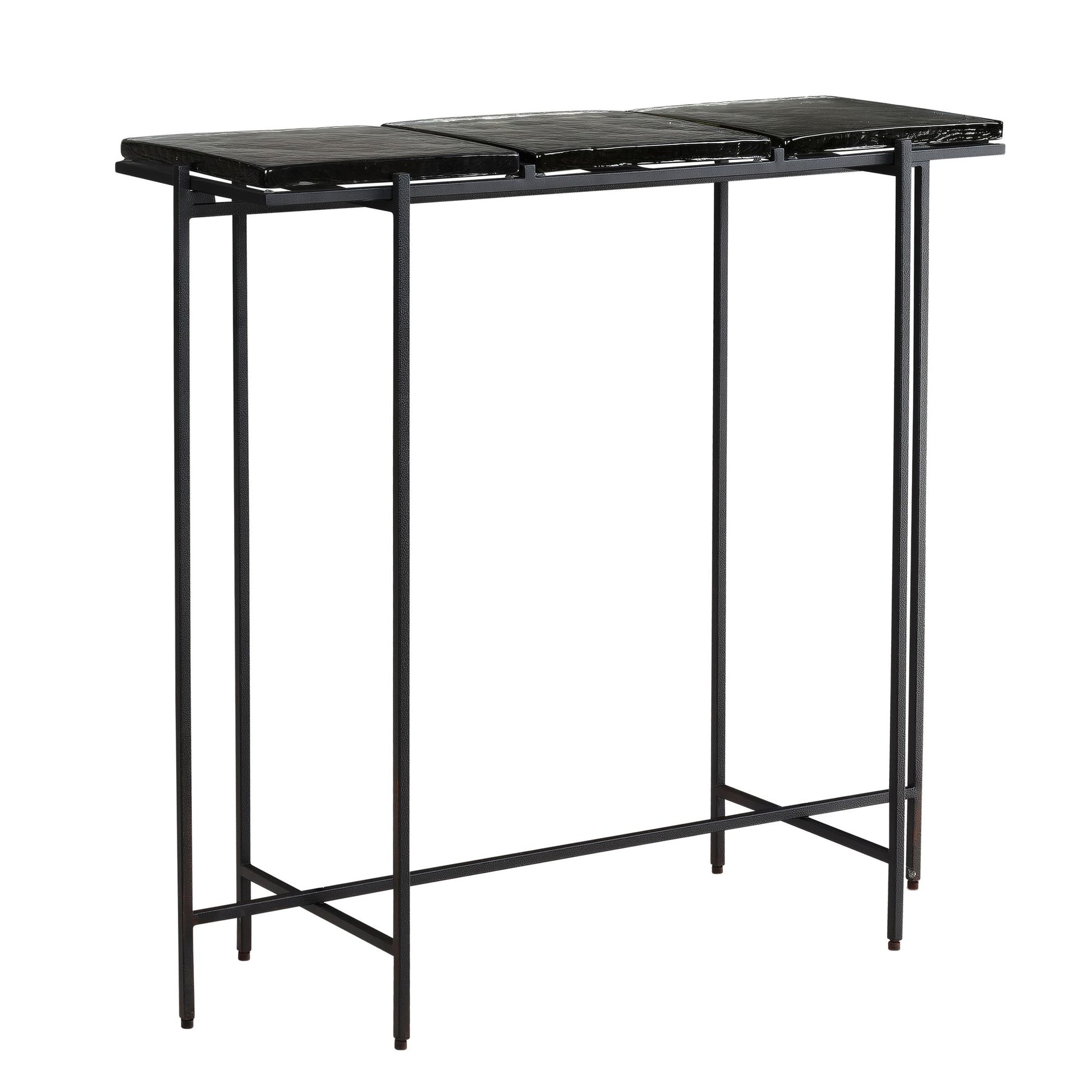 Mesa Consola Negra 90x29x85 Cm_0