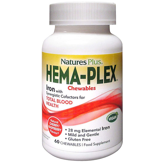 Hema-Plex Nature's Plus 60 comprimidos para mastigar