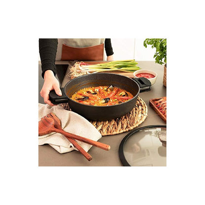 Olla Baja Polka Excellence 28 Low Pot Force. Diámetro 28 Cm, Aluminio Fundido, Revestimiento Antiadherente, Apta Para Todo Tipo De Cocinas Y Lavavaj_3