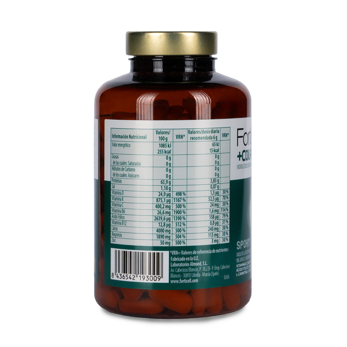 Colagénio Bioativo Sport Forticoll, 180 comprimidos