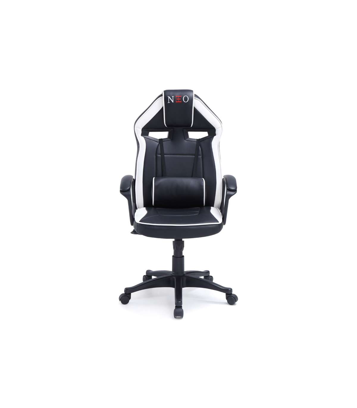 Sillón Giratorio Elevable Gamer Neo Avance Tapizado En Tejido Negro/blanco, 115-125cm(alt_4