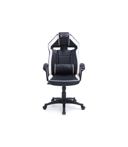 Sillón Giratorio Elevable Gamer Neo Avance Tapizado En Tejido Negro/blanco, 115-125cm(alt_4