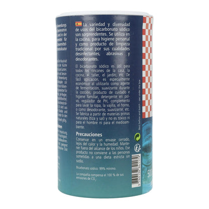 Bicarbonato de sódio para uso alimentar La Droguerie écologique 500 g