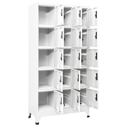 Taquilla De Acero Blanco 90x40x180 Cm_2