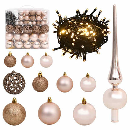 Vidaxl Árbol De Navidad Artificial Con 300 Led Bolas Y Nieve 180 Cm_5
