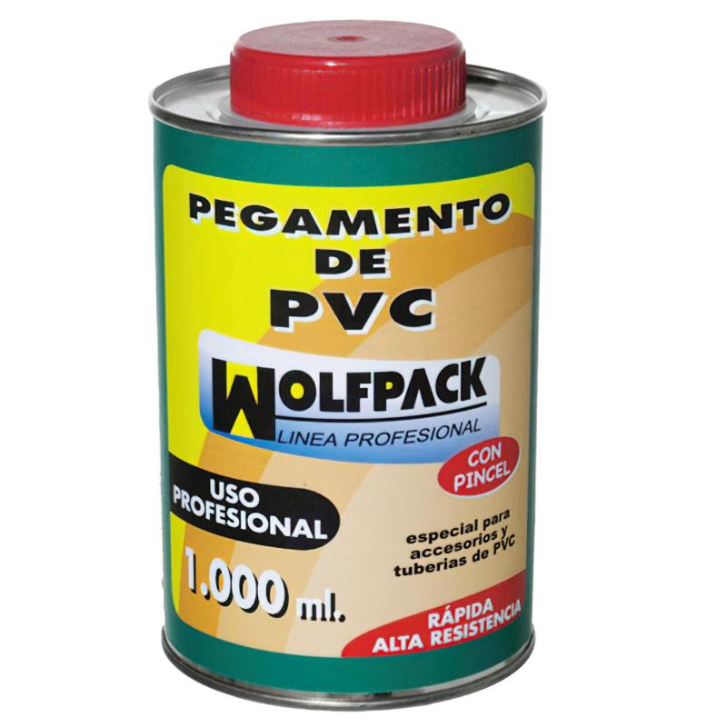 Pegamento Pvc  Wolfpack  Con Pincel 1000 Ml._0