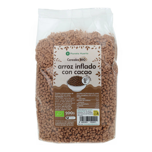 Arroz tufado com cacau Sem glúten ECO Planeta Huerto 200 g
