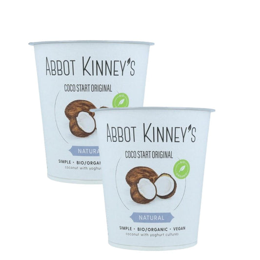 Embalagem de 2 Iogurtes Naturais de Coco Abbot Kinney's 350 ml