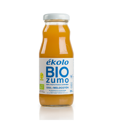 Ékolo Bio 100% sumo de pêssego e uva espremido 200ml