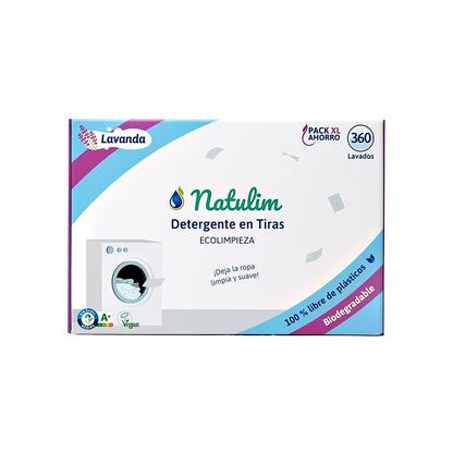 Detergente Tira Natulim Lavanda 360 lavados