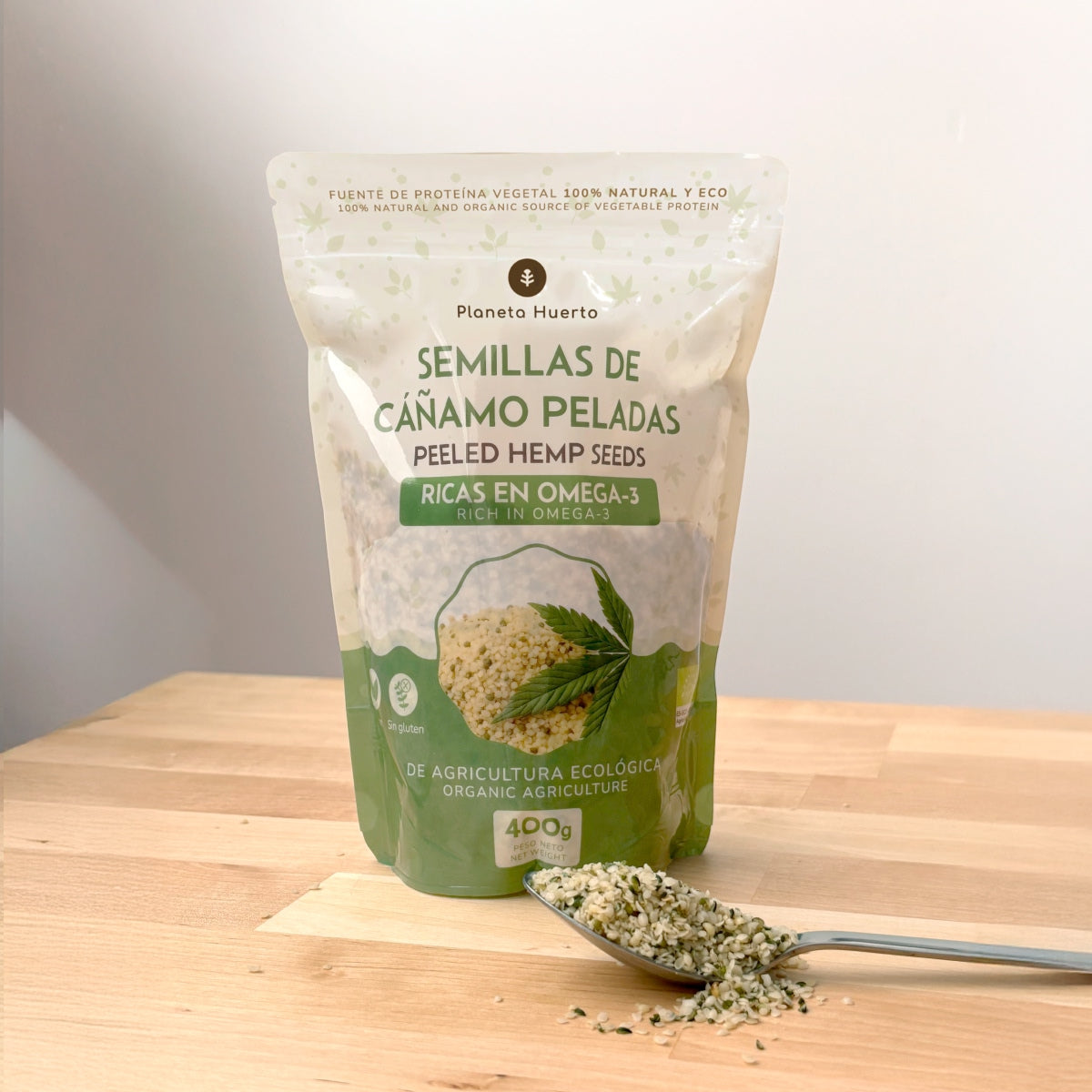 Sementes de cânhamo descascadas ECO Planeta Huerto 400 g