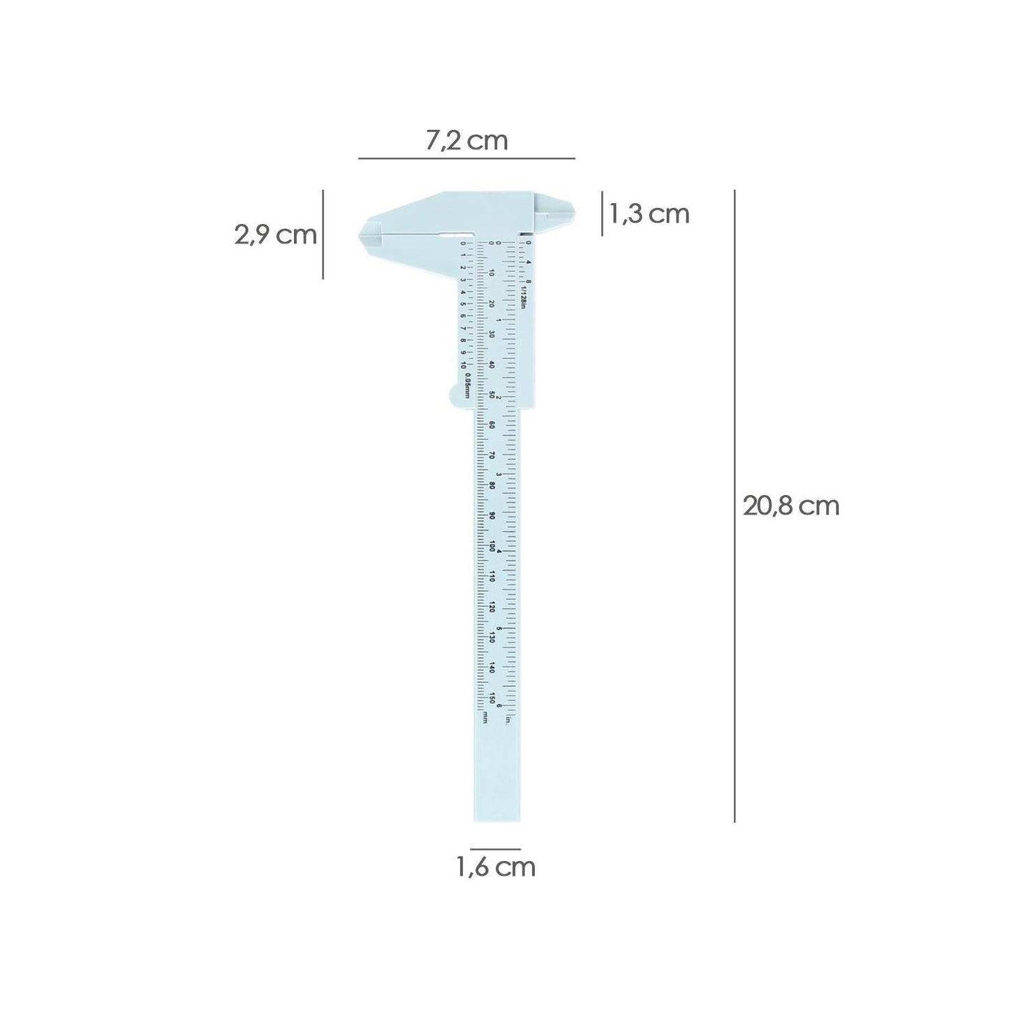 Calibre Plastico 150mm._1
