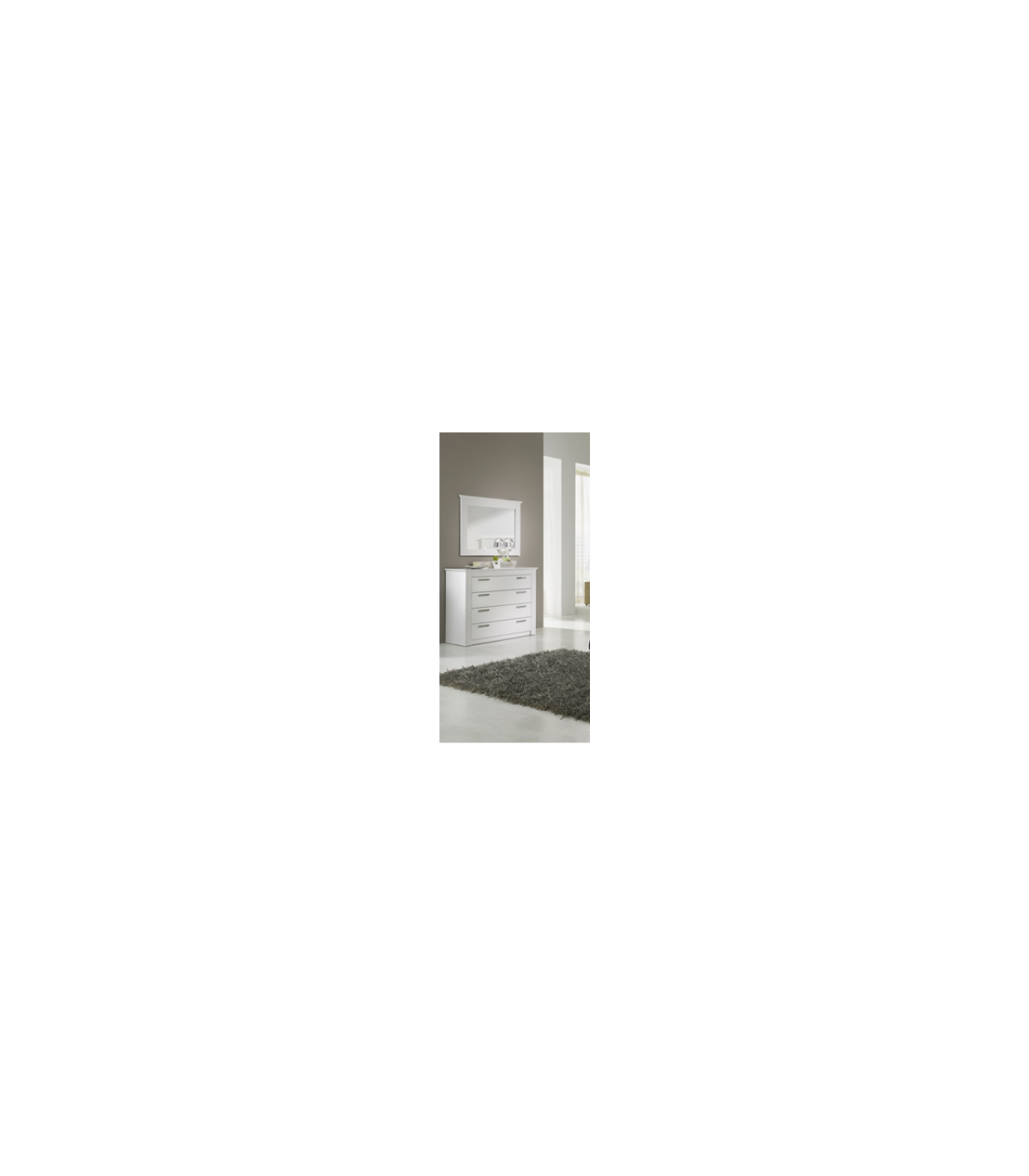 Espejo Rectangular Modelo Saya3705 Acabado Blanco, 93.5cm(ancho) 72.5cm(alto) 4cm(fondo)._2