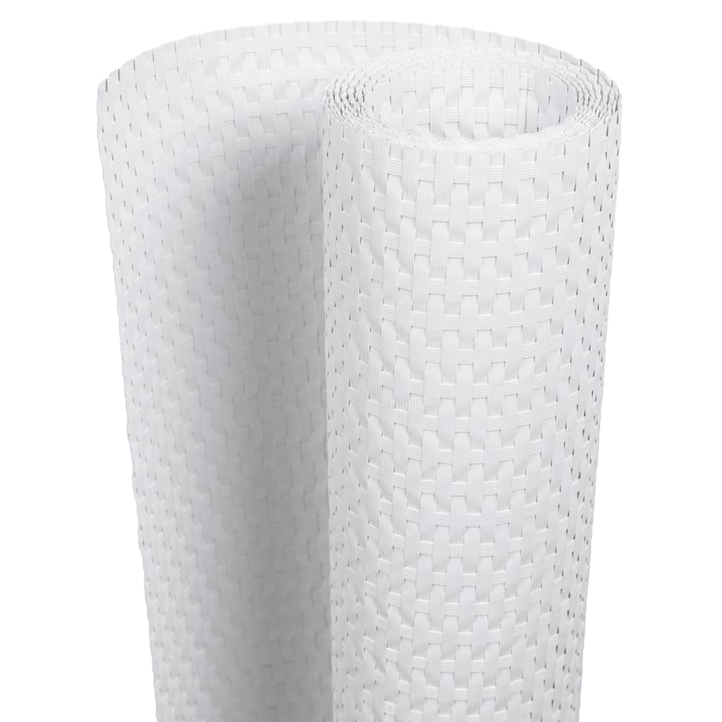 Toldo Para Balcón Ratán Sintético Blanco 500x90 Cm / Vetonek_4