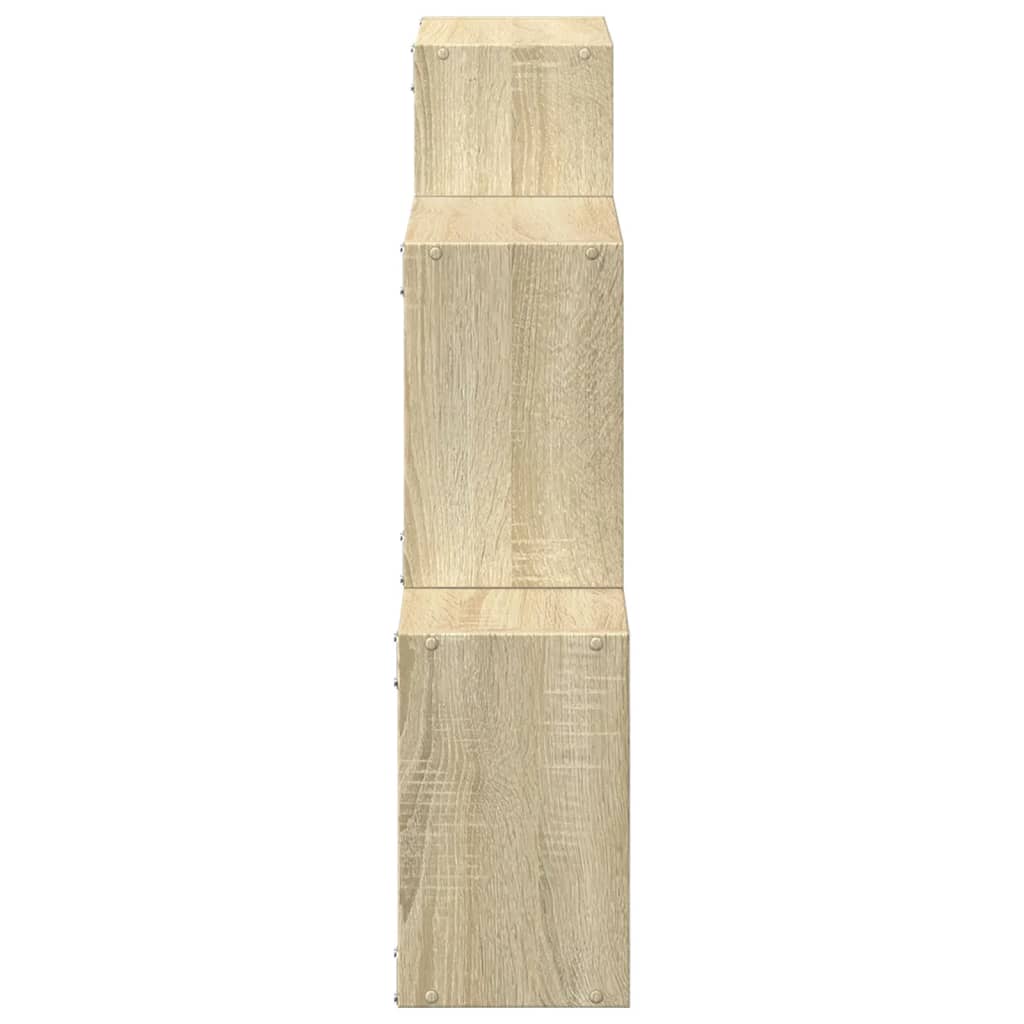Armario De Pared Madera De Ingeniería Roble Sonoma 78x18x71 Cm / Vetonek_4