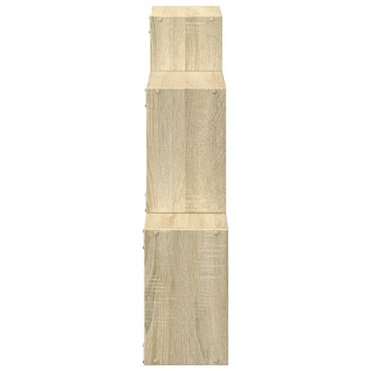 Armario De Pared Madera De Ingeniería Roble Sonoma 78x18x71 Cm / Vetonek_4
