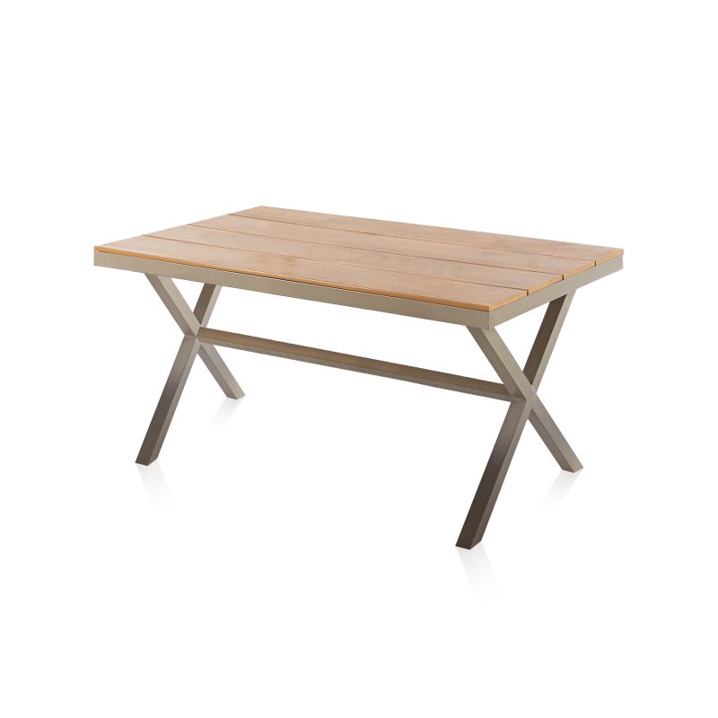 Mesa De Exterior Sada Metal, Arena, 150 X 76 X 90_4