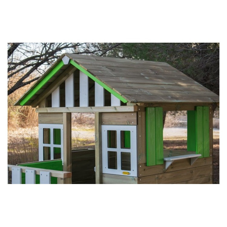 Casita De Madera Masgames Lollipop Elevada Verde._2