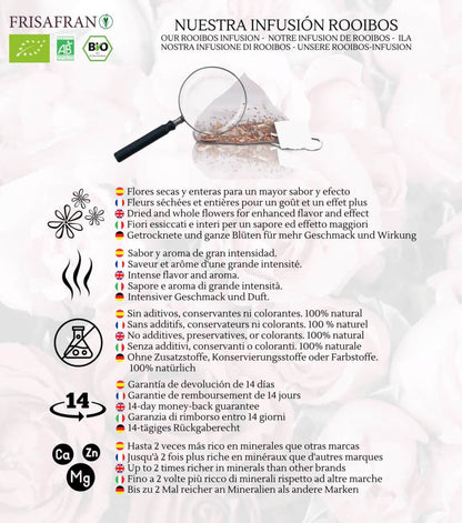 Infusión De Rooibos Naranja Ecológica En Pirámides | Calidad | Frisafran 15 Uds_4