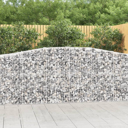 Cestas De Gaviones 3 Uds Forma De Arco Hierro 400x50x100/120 Cm_1