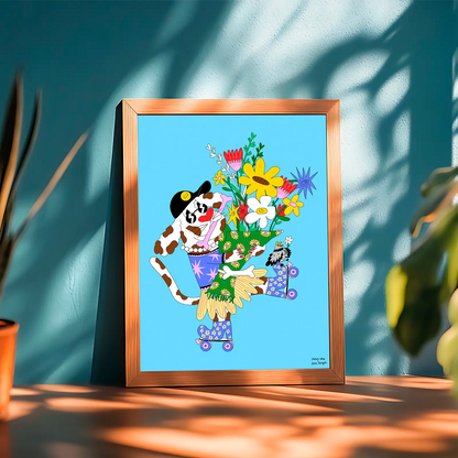 Lámina Decorativa A4 – Sunday, Ilustración de Juani Bengali - Nature Vibes_2