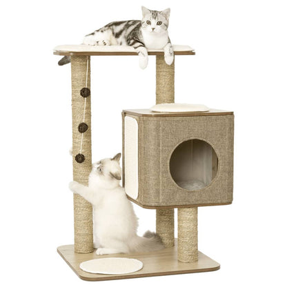 Jack And Vanilla Casa Rascador Para Gatos Molly Marrón 56x56x86 Cm_2