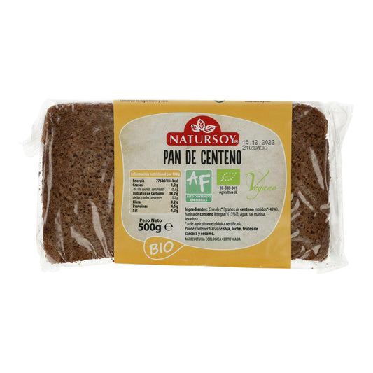 Pão de Centeio ECO, 500 g. Natursoy