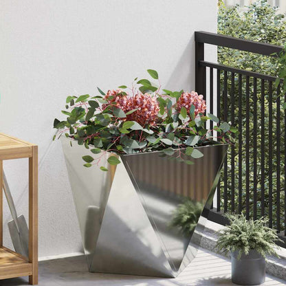 Jardinera Plateado 50 X 50 X 50 Cm Acero Galvanizado_1