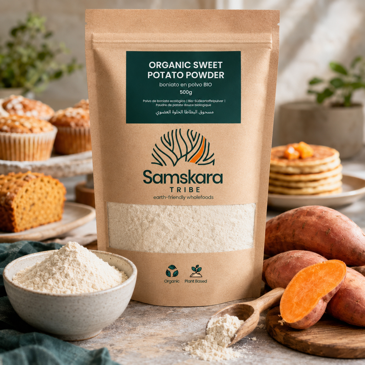 Boniato En Polvo Bio - 500G | Superalimento Ecológico Vegano Para Batidos, Smoothies Y Zumos, Sin Azúcares Añadidos_4