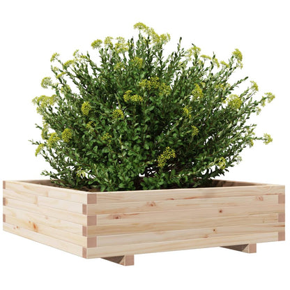 Jardinera De Madera Maciza De Pino 90x90x26,5 Cm_3
