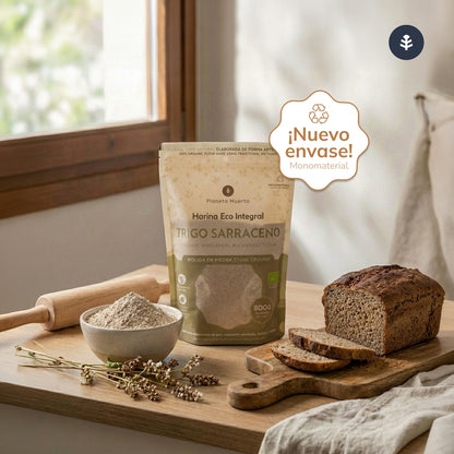 Farinha de trigo sarraceno integral Eco Planeta Huerto 800 g