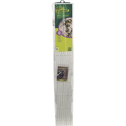 Treliça extensível em PVC 1x2 m branca Trelliflex Nortene