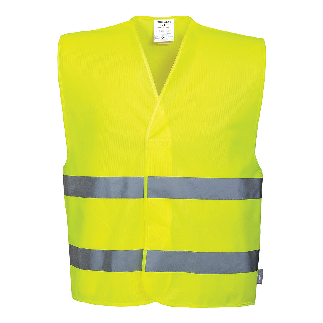 Chaleco Con Dos Bandas / L/xl / Amarillo_0