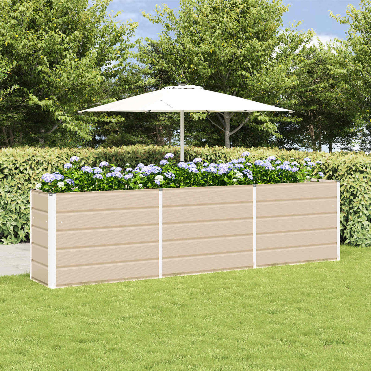Jardinera Marfil 290 X 50 X 75 Cm Acero Galvanizado_1