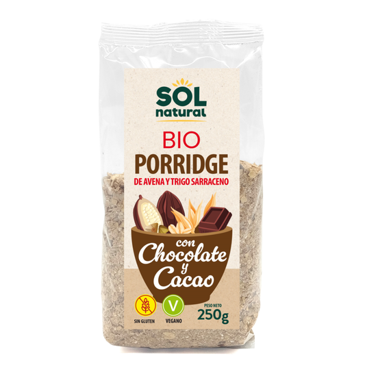 Papa de Trigo Sarraceno com Aveia e Chocolate BIO Sol Natural 250 g