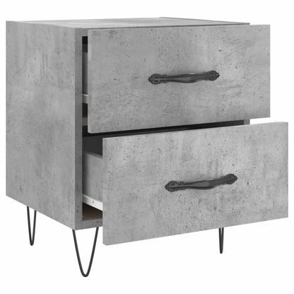Mesita De Noche Madera Ingeniería Gris Hormigón 40x35x47,5 Cm_3