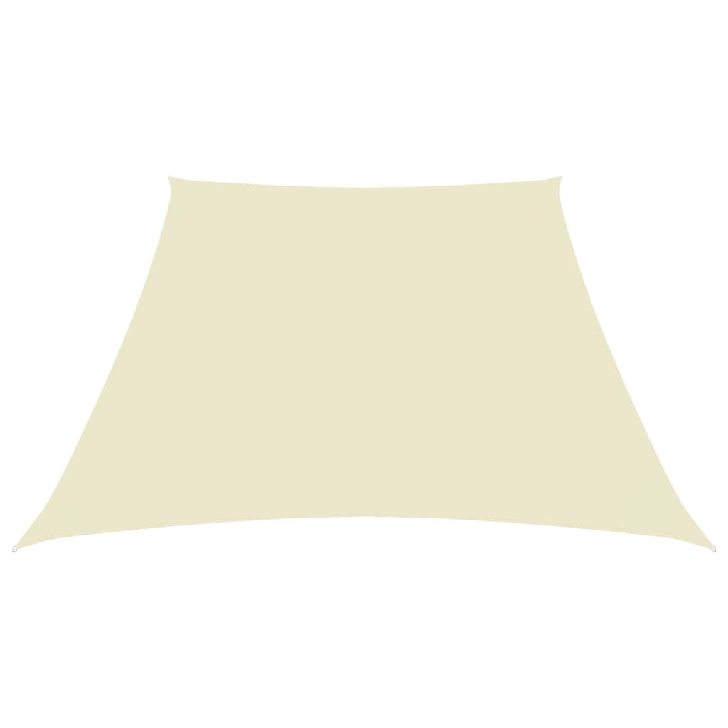 Vidaxl Toldo De Vela Trapezoidal Tela Oxford Color Crema 4/5x4 M_1