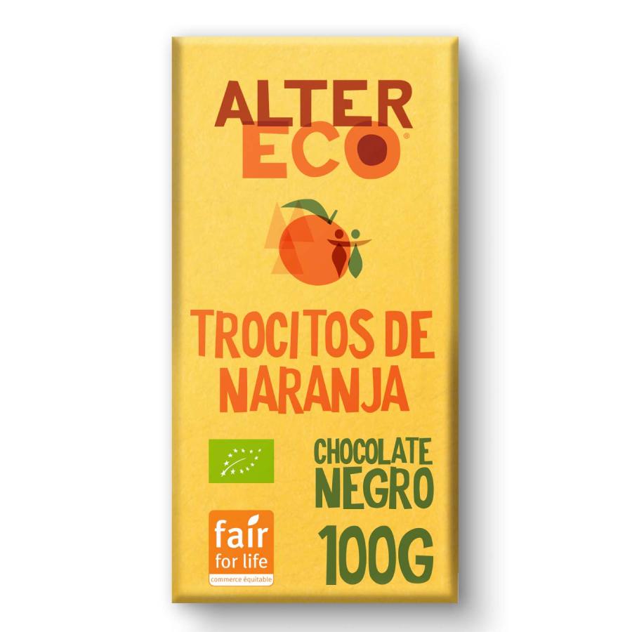 Altereco Chocolate Negro Biológico com Laranja 100g