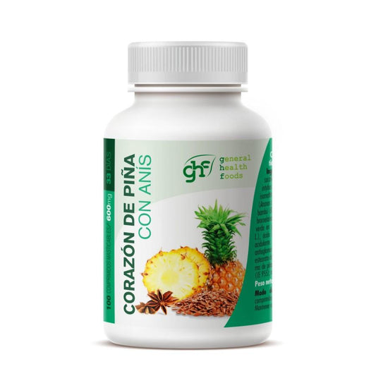 GHF Coração de Ananás com Anis 100 comprimidos mastigáveis ​​de 600 mg